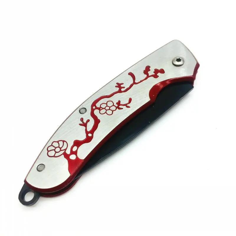 

Mini Portable Knife Fold Camping Tactical Folding Pocket Ring Outdoor Tools Hunting Edc Stainless Key Survival Real Rushed