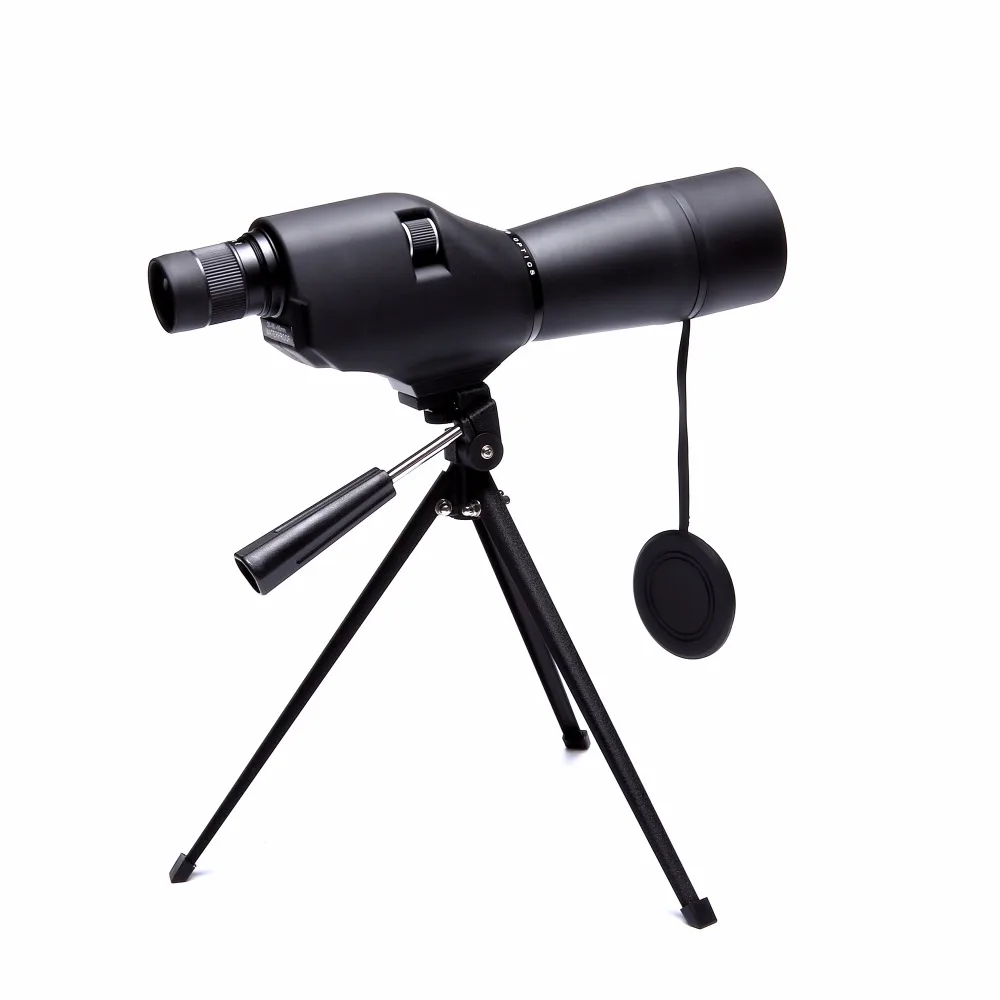 Monocular à Prova Lupa com Tripé Preto Spotting Scope Água Telescópio Zoom Camping Caça Optics Compact Birdver 20-60×60 d’