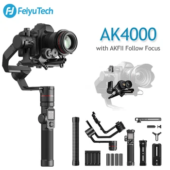 

FeiyuTech feiyu AK4000 3-Axis Handheld Gimbal Stabilizer 4KG Camera with AUDIO Follow Focus for Sony Canon Nikon DSLR Cameras