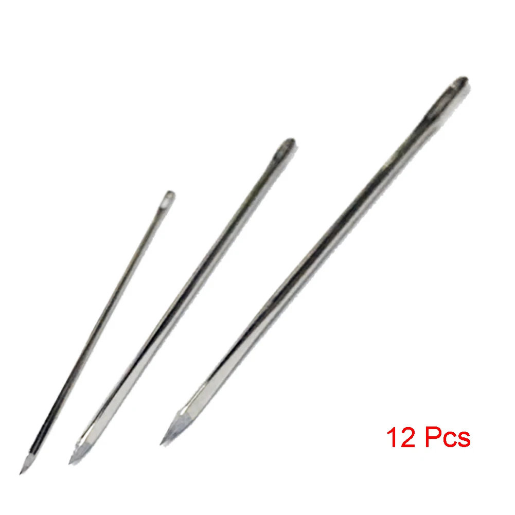 

12pcs DIY Canvas Fur Leather Tools Triangular Sewing Needle Hand Craf Knitting Tools Sewing Accessories 7cm 5.8cm 4.8cm Costura~