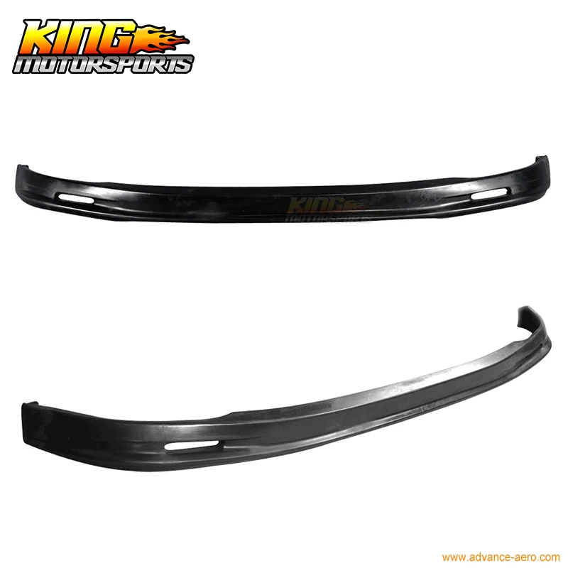 Подходит 1992 1993 1994 1995 Honda Civic 4DR Mugen Стиль переднего бампера для губ черный PP