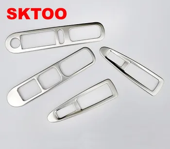 

SKTOO FOR old Peugeot 308 modified special decorative glass lifter switch / armrest box refit the interior light bar