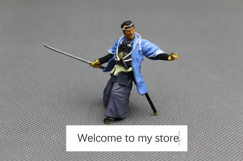 

pvc figure Japanese samurai model toy need simple assemble