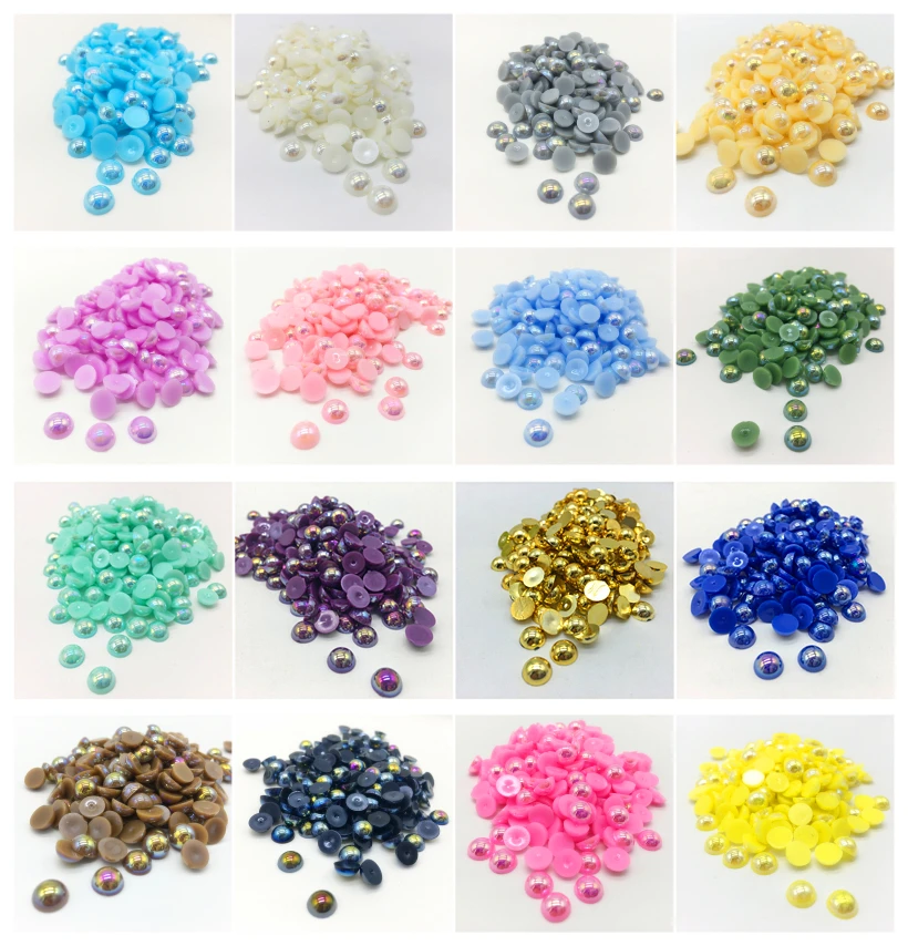 4 6 8 10 мм цвет хаки|round pearl beads|pearl beadsflat back |