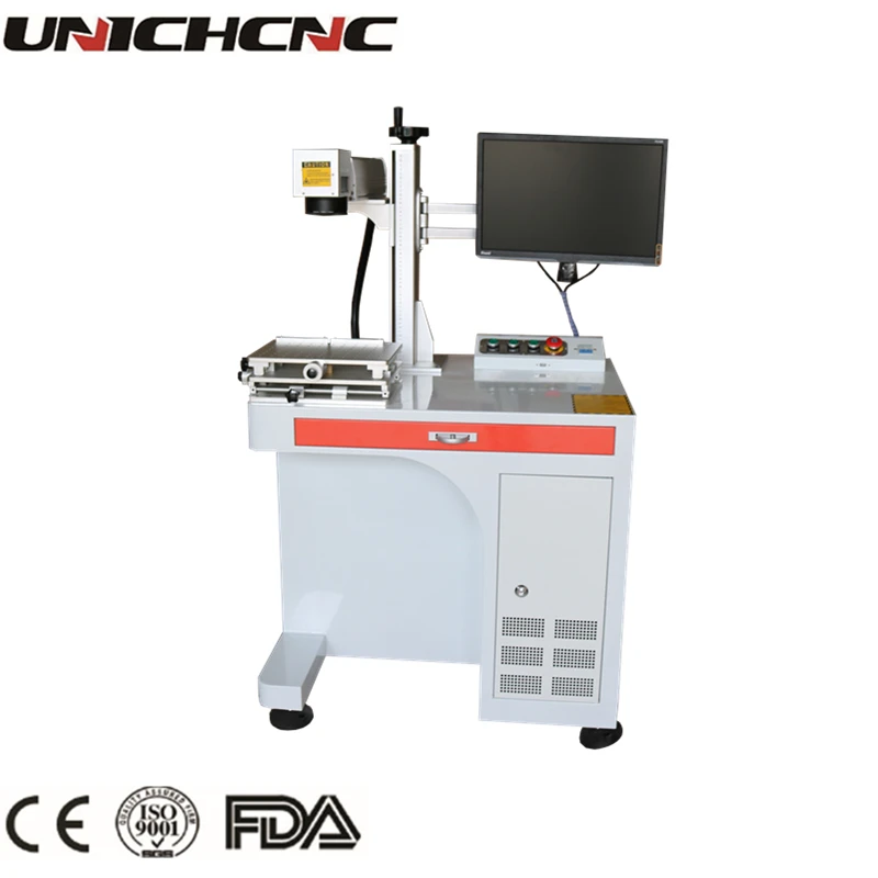  Desktop model fiber laser marking machine with computer