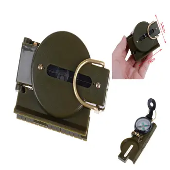 

3 in1 Travel lens compass Camping Hiking Army Style Survival Marching Military Lensatic Compass Outdoor Portable Folding Compass
