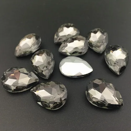 4x6mm~30x40mm Colors Teardrop Glass Crystal Fancy Stone Pointed back Pear Rhinestone Droplet Beads for Jewelry Making 