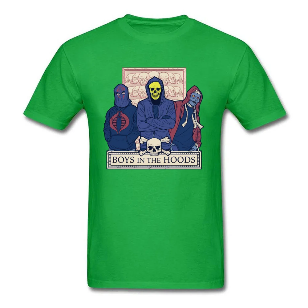 Printed boyz in the hoodz 8754 Short Sleeve NEW YEAR DAY Tops Shirt Graphic Round Collar Pure Cotton Sweatshirts Mens T-shirts boyz in the hoodz 8754 green