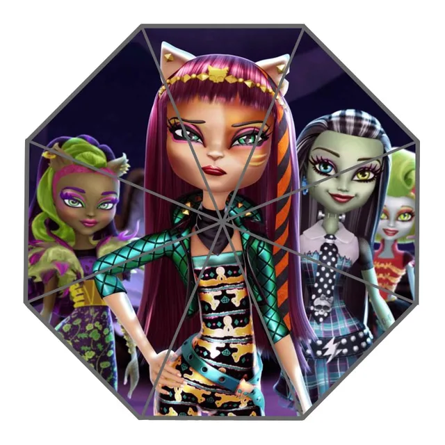 Custom Monster High Umbrellas New Arrive Useful Foldable Sunny and Rainy Sunscreen Umbrellain