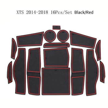 

For Cadillac XTS 2014-2018 Accessories Gate Slot Mat Anti-Slip Pad Cup Mat Interior Decoration Styling Rubber Non-Slip Mats