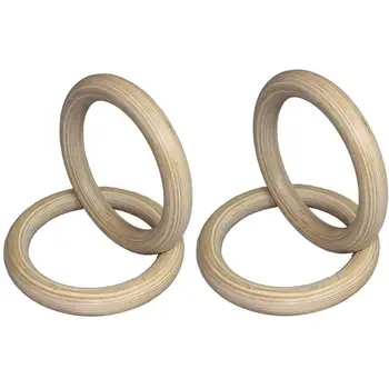 

Portable 28mm/32mm Wood Wooden Ring Kit Fit Gymnastics Rings Gym Shoulder Strength Home Fitness Training Equipment Accessories