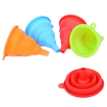 1 шт. мини Силиконовый гель складываемый складной стиль Воронка бункер кухонные инструменты для приготовления пищи