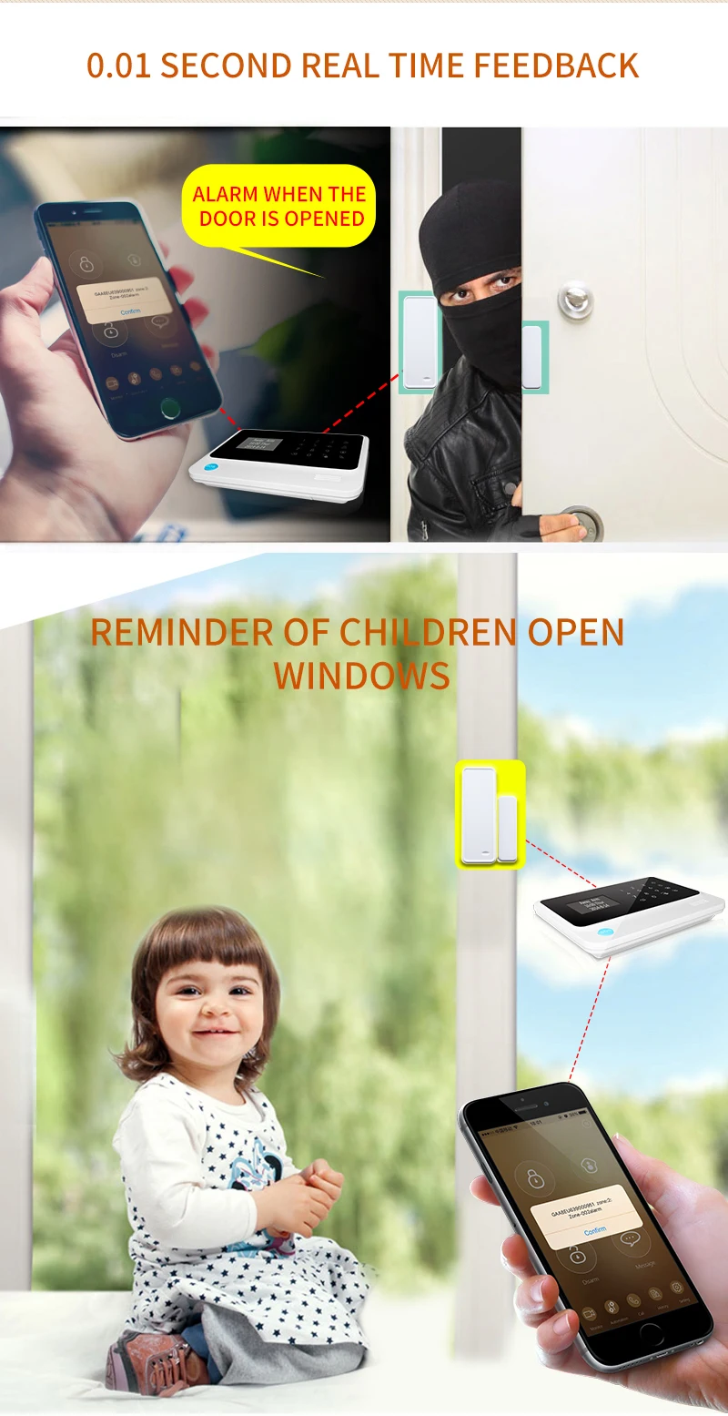 Новейшая G90B PLUS wifi SMS GSM беспроводная домашняя система охранной сигнализации Поддержка Android/IOS приложение управление PIR детектор датчик двери