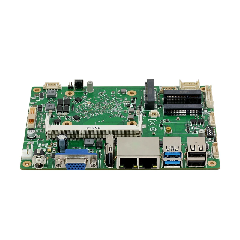 HLY безвентиляторный промышленный Мини ПК Win10 Core i7 5500U 2* Intel Gigabit LAN 6* RS232 8* USB микро компьютер Linux Wifi HDMI Windows PC