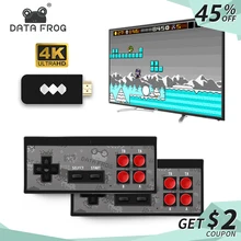 Данных лягушка USB беспроводной портативный ТВ Видео игровая консоль встроенный в 600 Классическая игра 8 бит мини видео консоль Поддержка AV/HDMI выход
