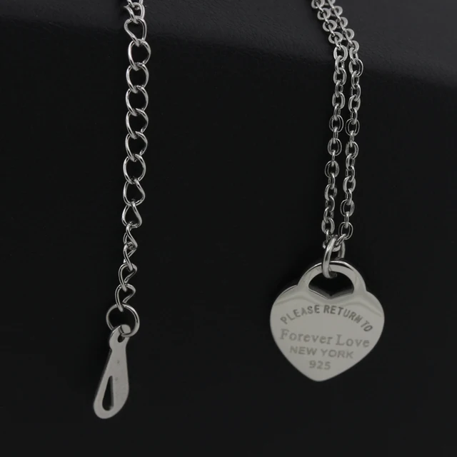 Fashion Luxury Famous Brand Love Necklace Women paragraph clavicle Necklace Gold Peach Heart Pendant Necklace Fine