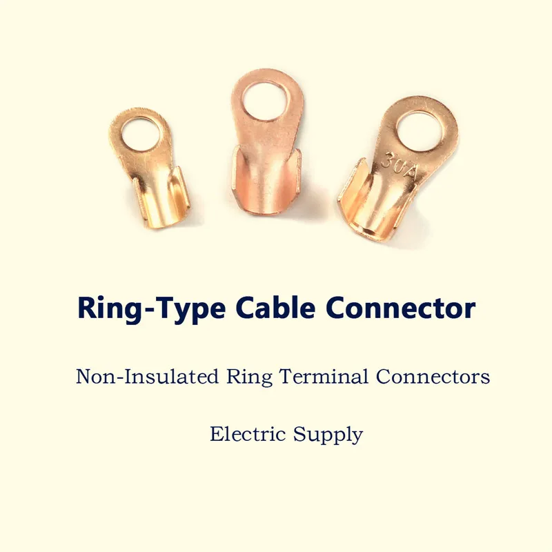 70 шт. кольцевой клеммный кабель провода разъем неизолированный голый терминал Медные Наконечники Обжимные клеммы набор 10A/20A/30A/40A/50A