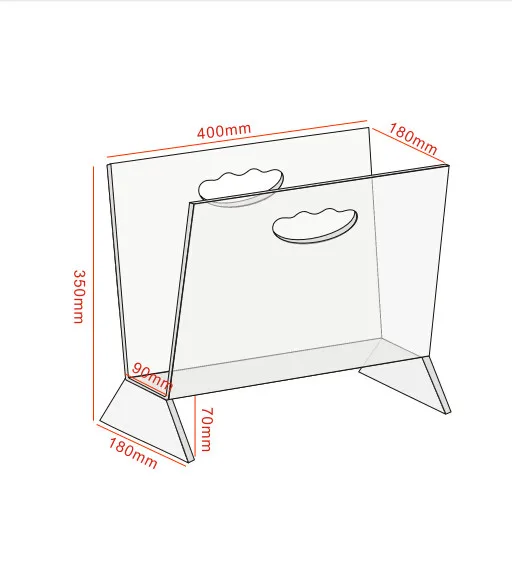 V-образный Акриловые Журнал стойку A4 Размеры, подставка для хранения, lucite столе файлов office газета полки брошюру