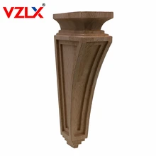 VZLX armario de madera romana decorativo de pata de buey tallado cocina Vintage decoración del hogar accesorios de decoración de chimenea apliques tallados