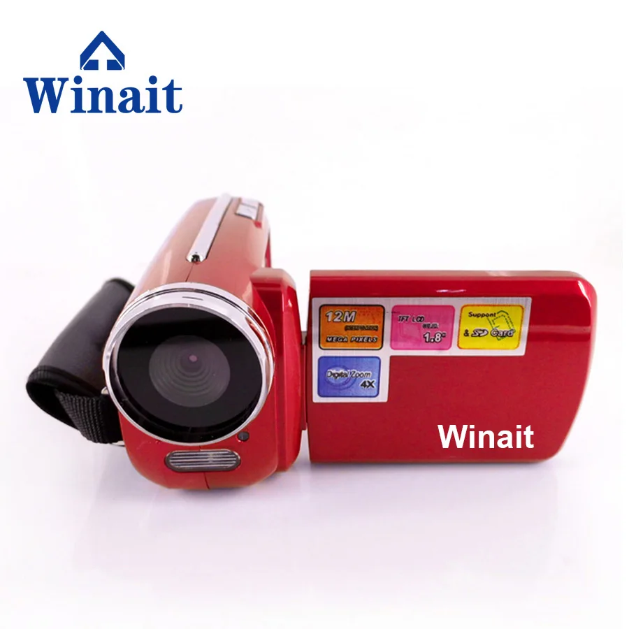 Winait Max.12MP 1," на тонкопленочных транзисторах на тонкоплёночных транзисторах ЖК-дисплей цифрового видео Камера с Светодиодный проблесковый свет мини-подарок цифровой видео Камера DV-139