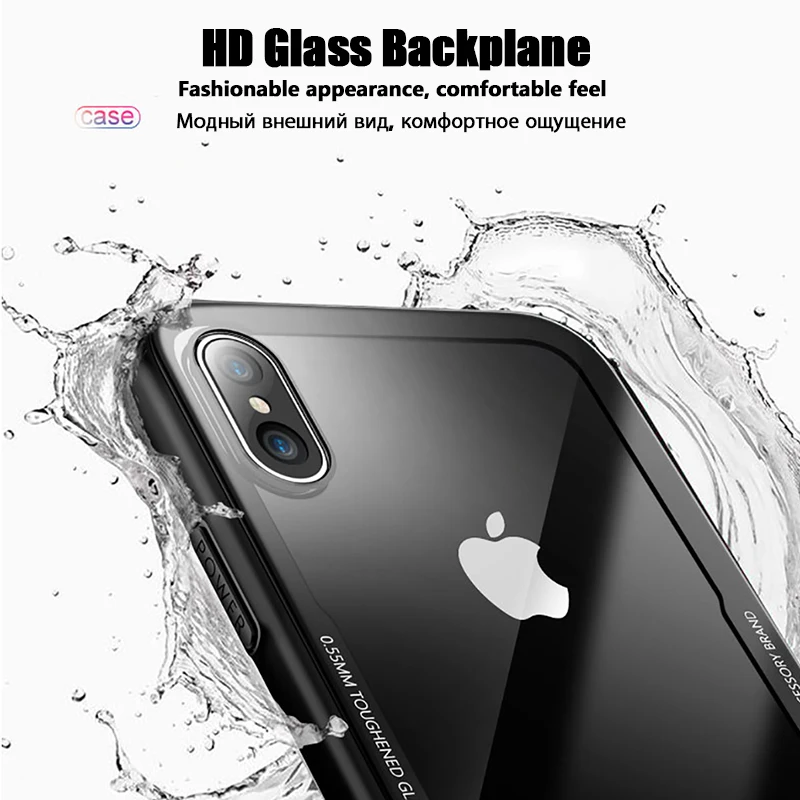 Luckguard Оригинальный чехол для телефона iPhone X 10 Роскошные прозрачные закаленное