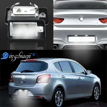 

2 Pz Free Error 18smd number led light plate of the lamp oem parts For Audi A3 A4 S4 A6 S6 RS4 RS6 Plus A8 Q7