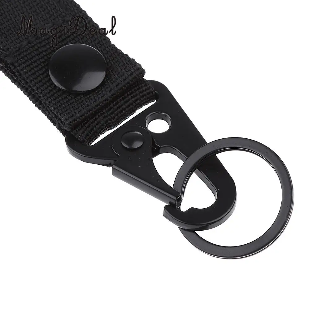 Tactical Molle Nylon Webbing Strap Buckle Backpack Attachment Clip Keychain Belt Hanging Tool Camping Hiking Travel