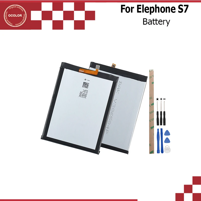 Ocolor для Elephone S7 батарея 100% Оригинал 3000 mAh запасная смартфон в наличии + Инструменты