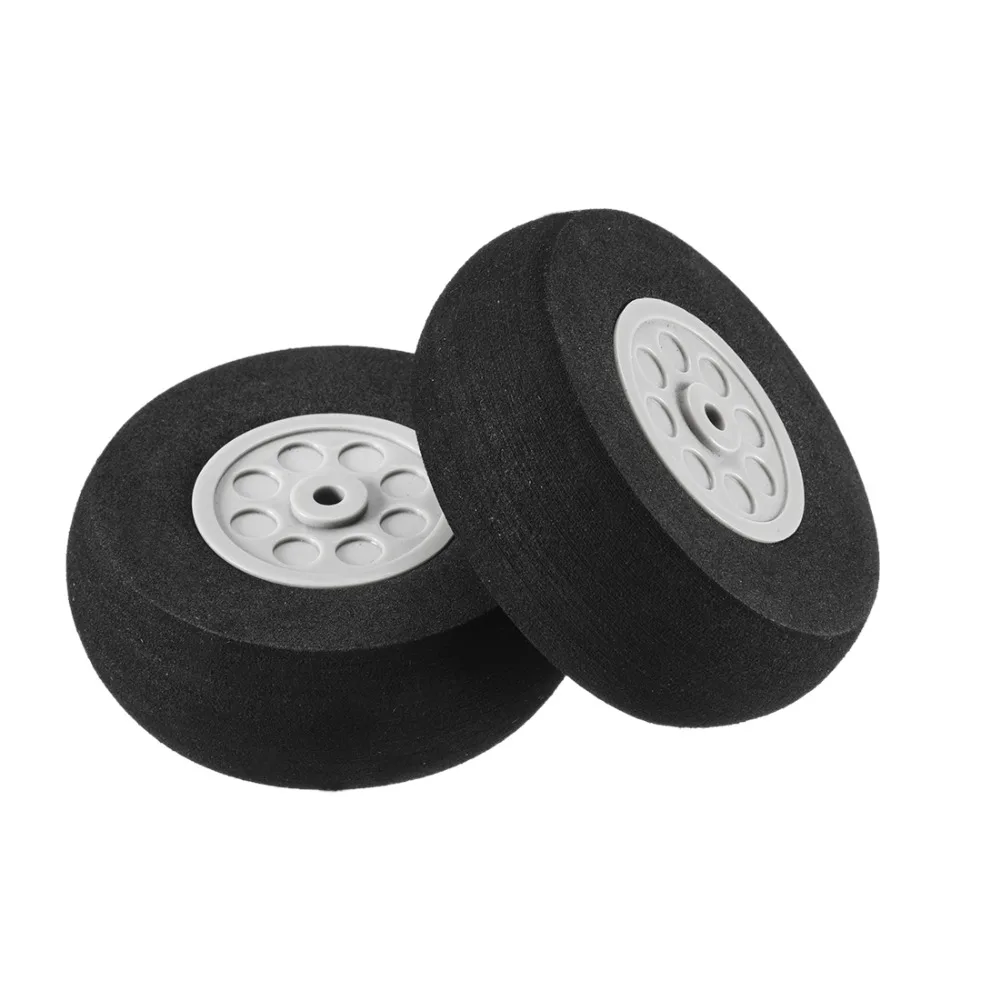 Uxcell Newest 2PCS Gray Plastic 70mmOD 2.1mmID 24mm Thick Hub Black Foam Wheel RC Remote Control Airplane Toy Car Wheel Uxcell Newest 2PCS Gray Plastic 70mmOD 2.1mmID 24mm Thick Hub Black Foam Wheel RC Remote Control Airplane Toy Car Wheel