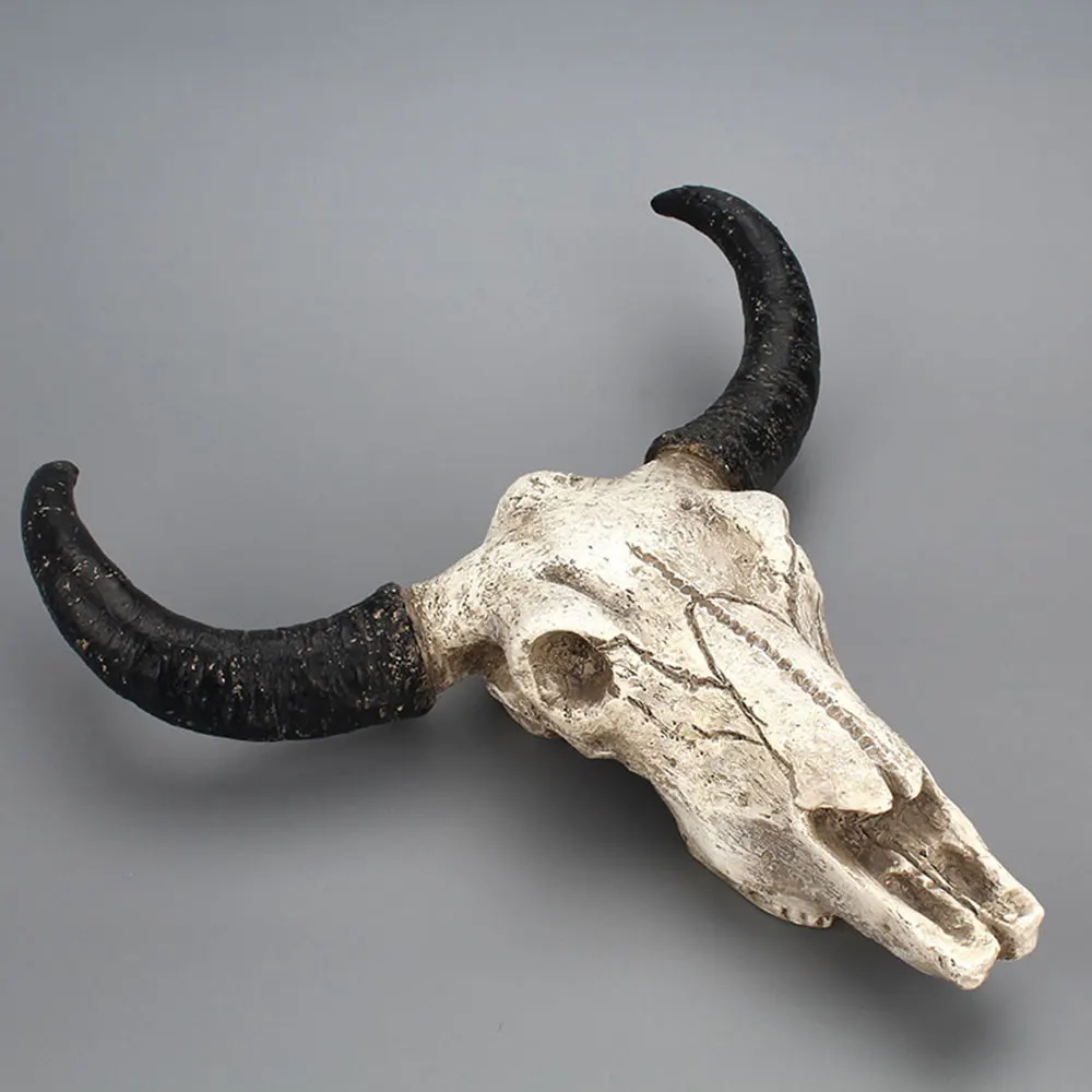 Смола Longhorn корова череп голова настенный Декор 3D животное дикая природа