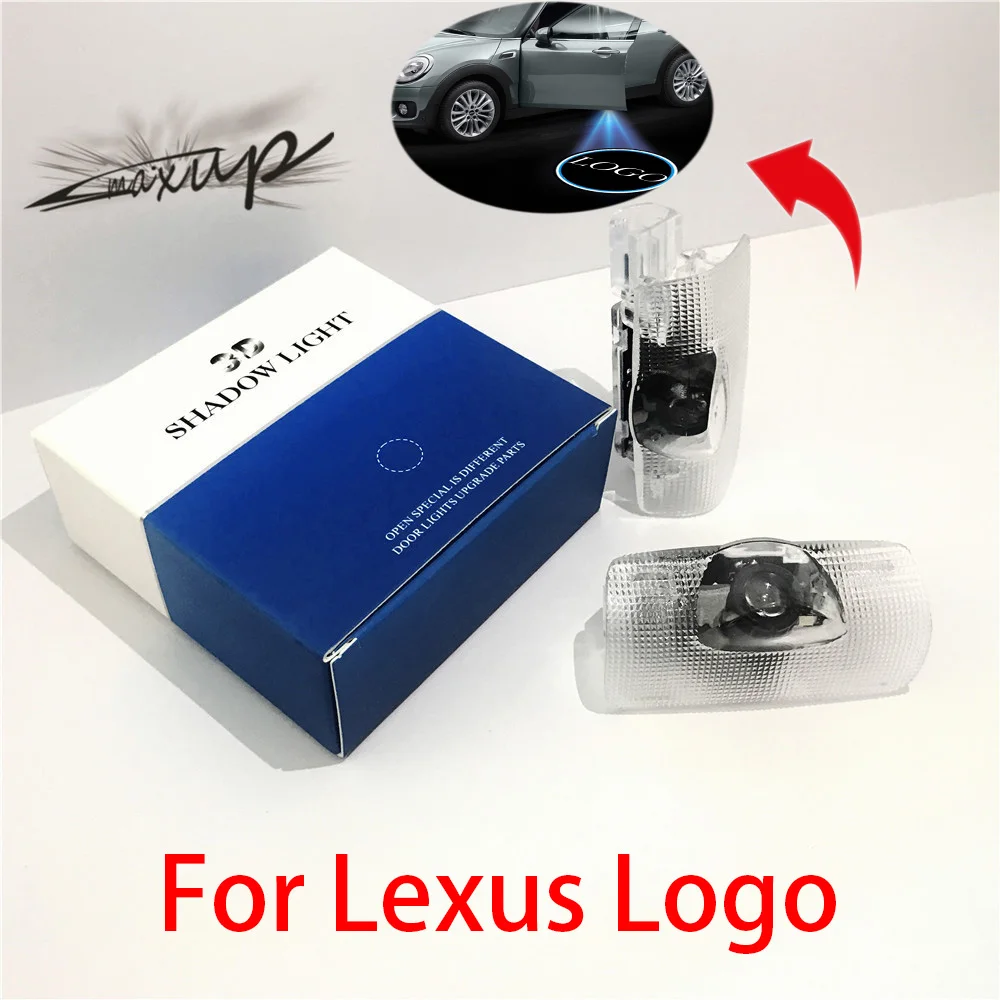 

Maxup 1set For Lexus Logo LS ES IS LX RX GS GX class Car door Welcome light LED Projector laser lamp dedicated HD New Arrivals