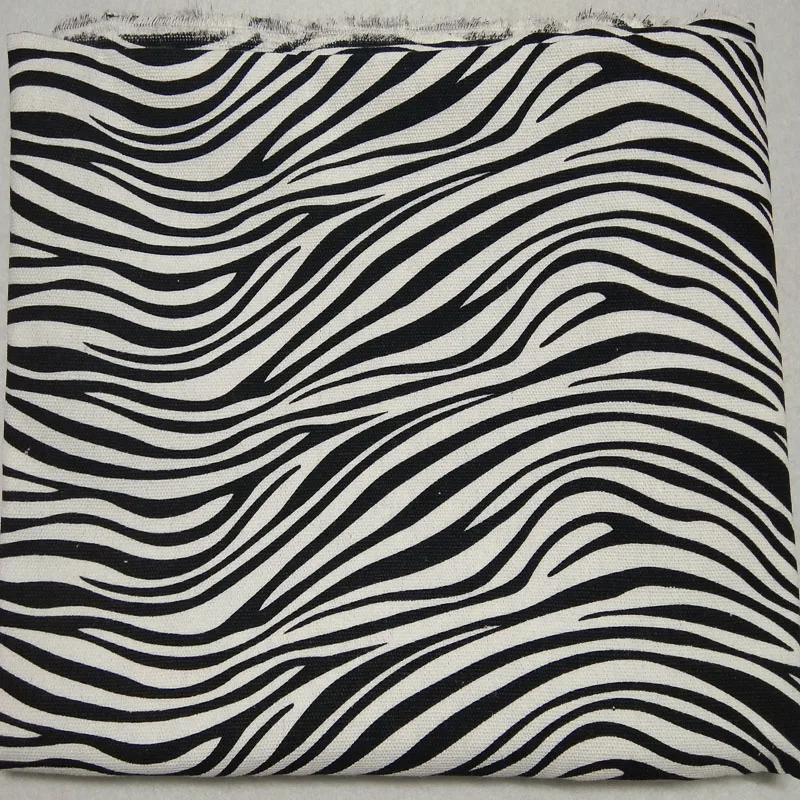 100x145 см, плотная черно-белая полосатая ткань с принтом зебры, холст, Лоскутная Ткань, сделай сам, скатерть, занавеска, подушка, домашний декор