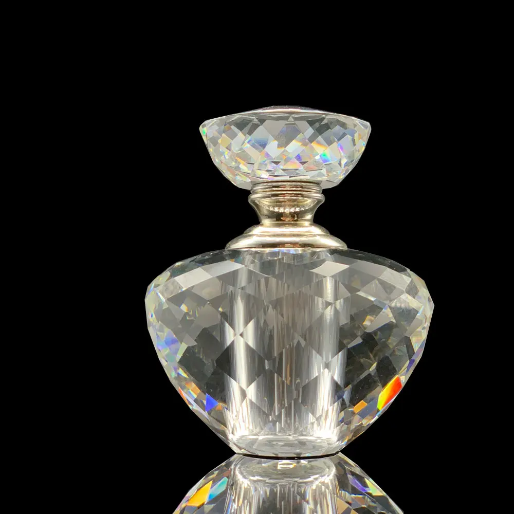 

12ml Clear K9 Crystal Perfume Bottle Refillable Table Ornament Decor Glass Bottle Refillable Gift for Gift or Travelling