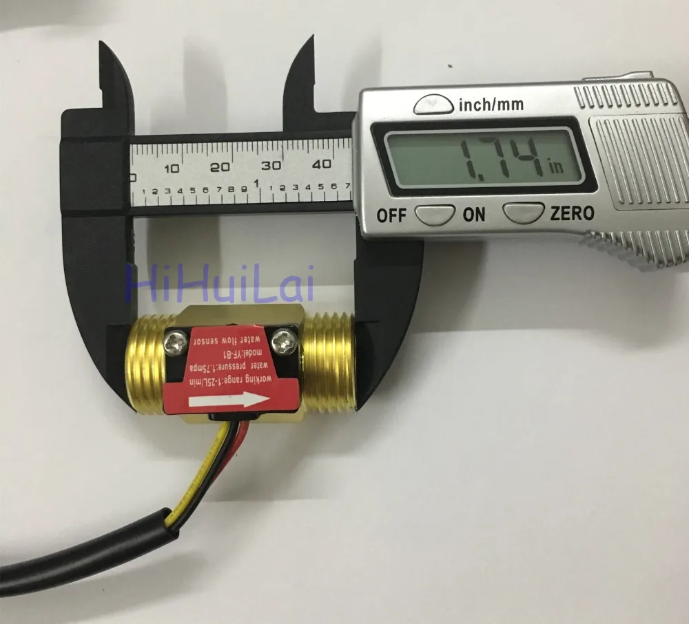YF-B1 brass copper flow meter Hall sensor (6)