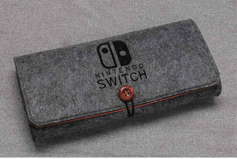 Войлочный жесткий чехол для хранения, сумки для kingd Switch kingdos NS Console, переносная сумка для переноски, серый чехол, аксессуары для игр - Цвет: 1pcs Dark Gray