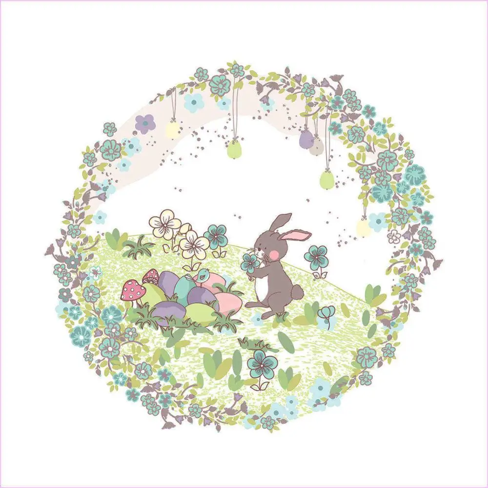 Веселая Пасха, милый улыбающийся кролик, цветные яйца, домашний льняной чехол для подушки, креативный чехол для подушки с изображением животных, для офиса, спальни - Цвет: 25