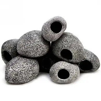 

Hot Selling Aquarium Ceramic Rock Cave Stone Decoration For Cichlids Fish Tank 1 Pc Aquarium Stone