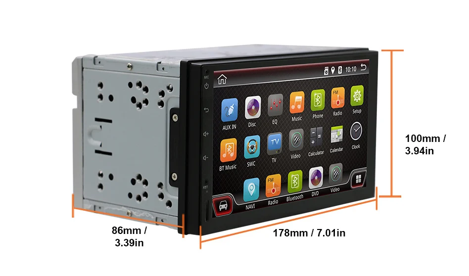 Discount 2Din Android Ram 2G Quad Core car dvd Fit NISSAN QASHQAI Tiida universal car radio with GPS WIFI 4G/3G RDS STEERING WHEEL CAMERA 4