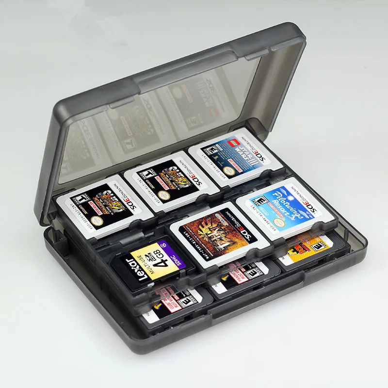 28 in 1 Black/White Protective Memory Card Storage Case Holder Box for