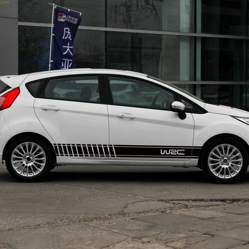 Для стайлинга автомобиля 1 комплект 2 шт. WRC RALLY дизайн наклейки для глянцевая