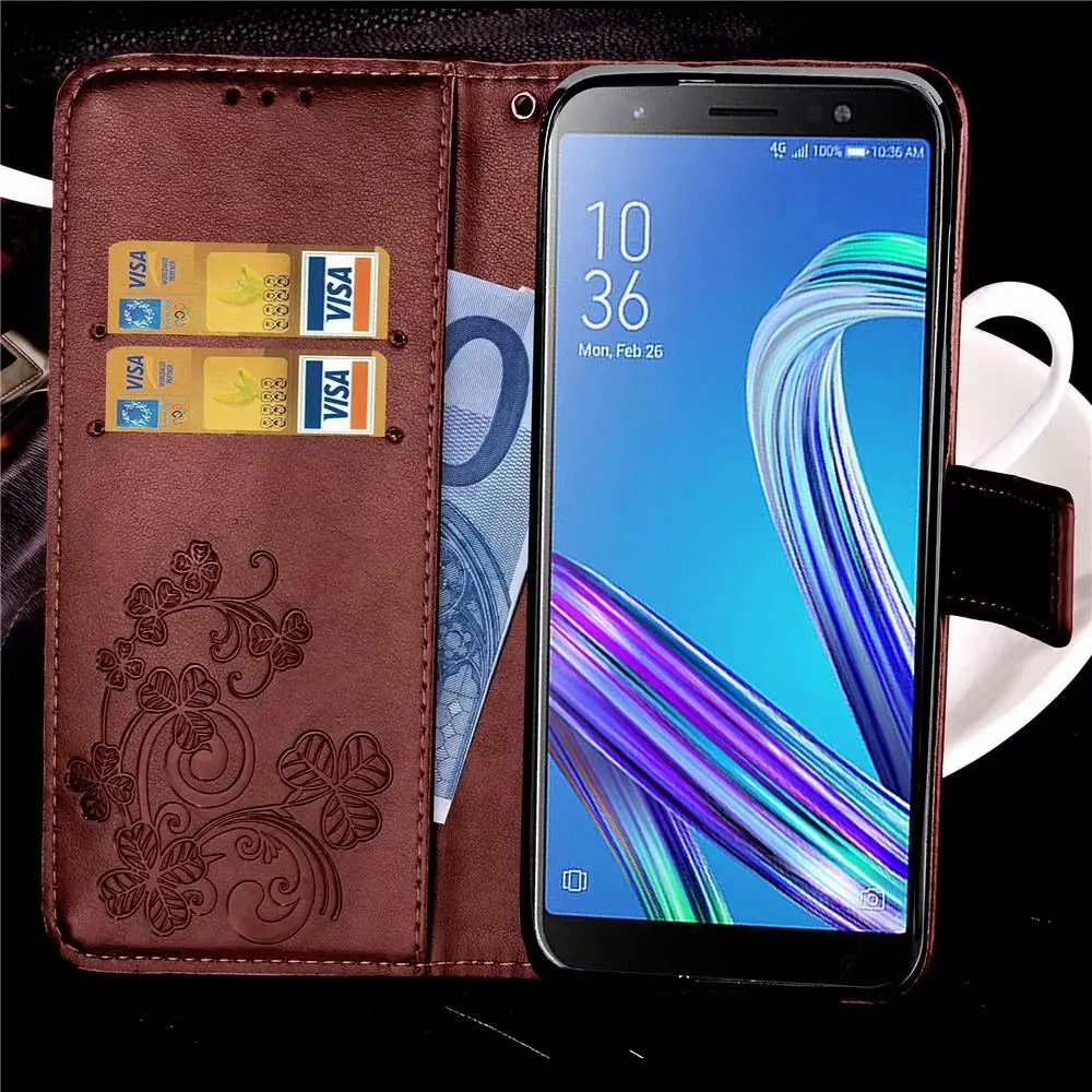 

Wallet Flip Cover Leather Case For Asus ZenFone MAX M1 ZB555KL