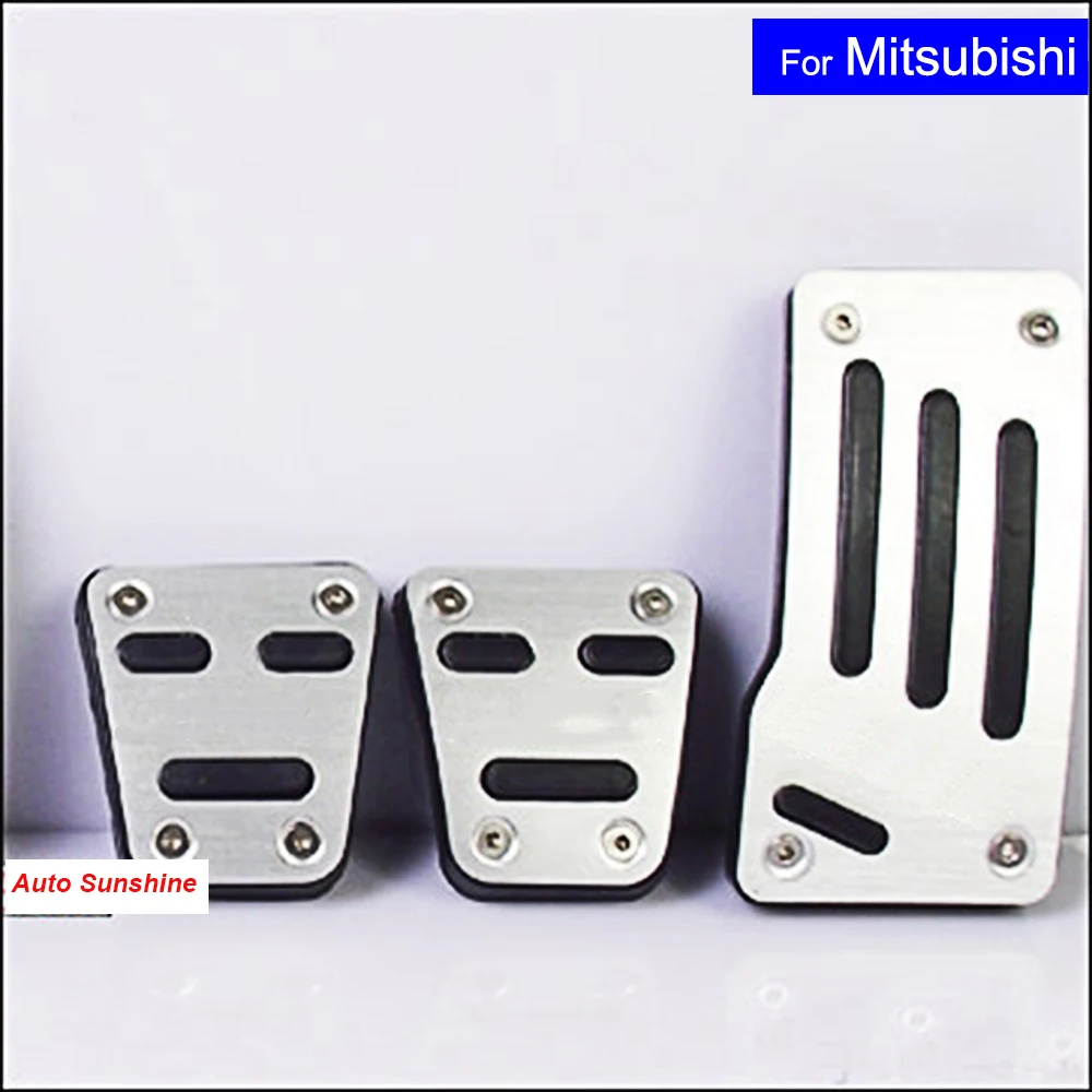 Car Aluminium Alloy Petrol Clutch Fuel Brake Pad Foot Pedals Rest Plate