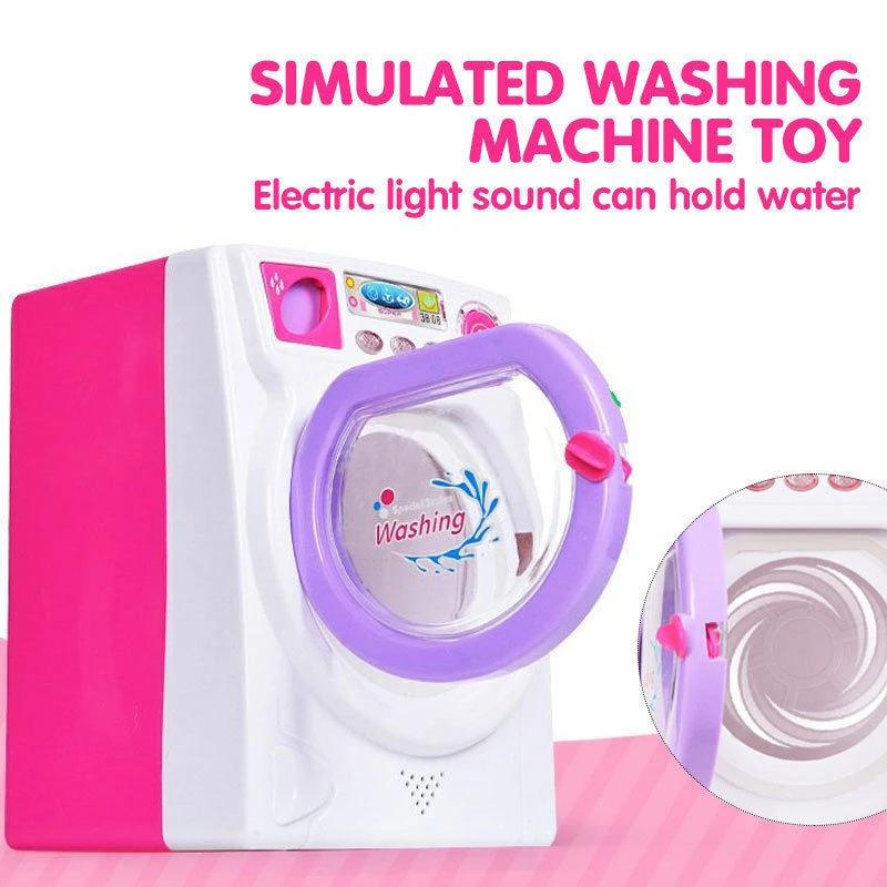 

Kids Simulation Washing Machine Toys Mini Educational Toy Random Color S7JN