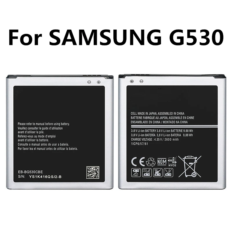 

EB-BG530CBE EB-BG531BBE Battery for Samsung Galaxy Grand Prime J3 2016 J320F j2 prime G5308W G530 G530H G531F J5 2015