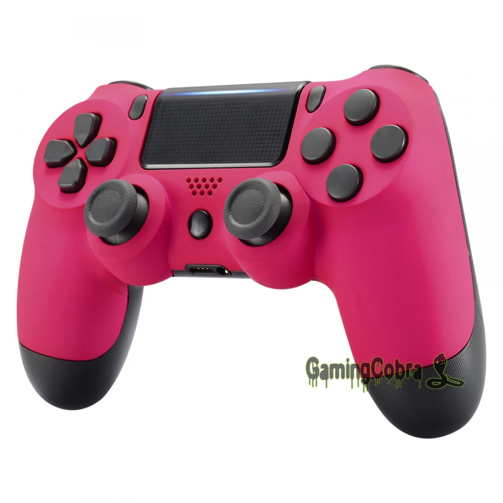 Мягкий сенсорный красный розовый Запасные части верхней оболочки для PS4 Pro тонкий контроллер JDM-040