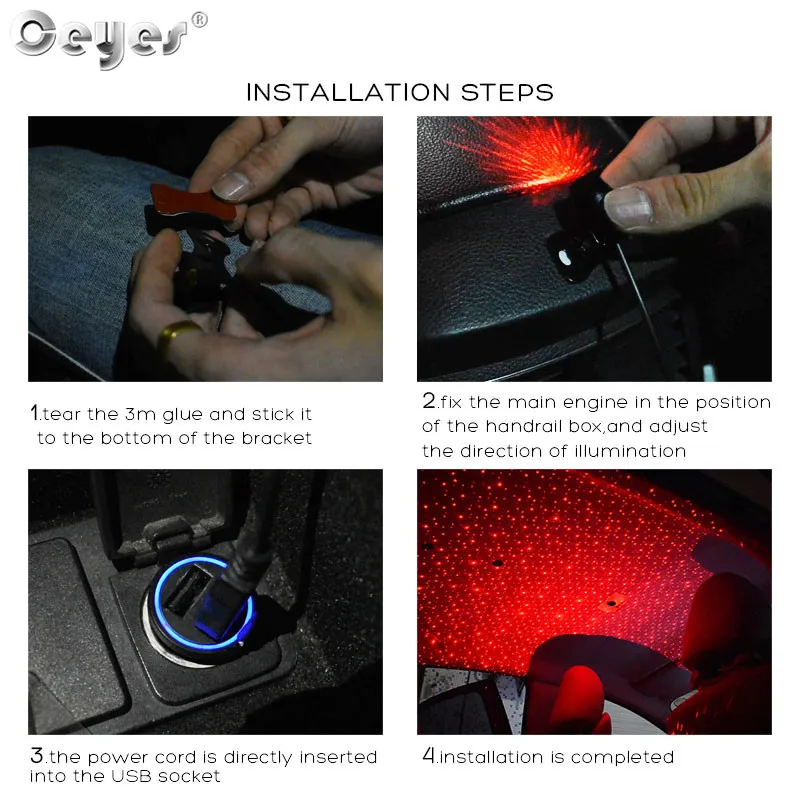 Ceyes автомобильный стиль USB порт светодиодный фонарь для салона автомобиля декоративные аксессуары атмосферная лампа авто товары DJ звук универсальный для дома