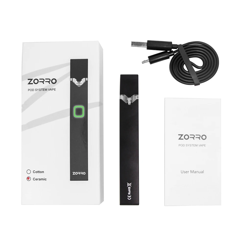 OVNS W02 комплект ZORRO Pod Vape 250 мАч батарея Vape ручка 0,7 мл керамическая катушка Pod картридж комплект электронной сигареты VS W01 комплект для JUUL