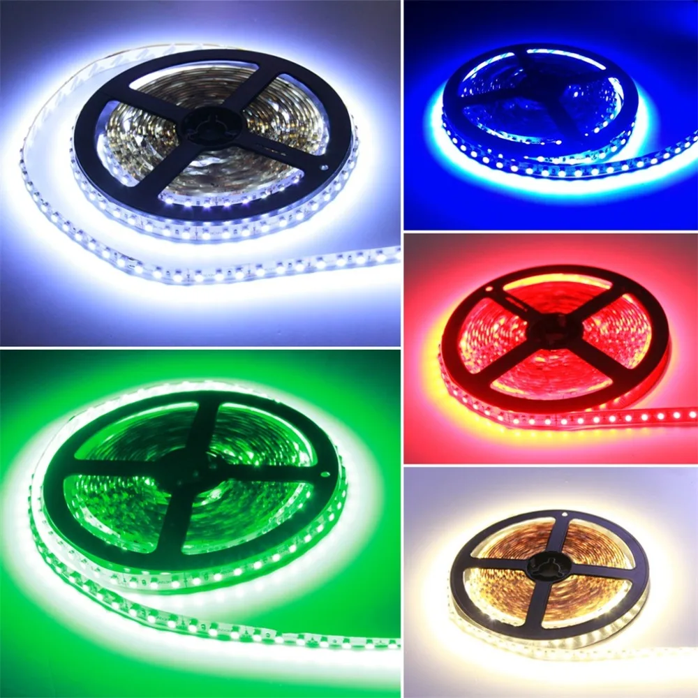 5 M светодиодный 3528-Водонепроницаемый Светодиодная лента 12 V SMD 3528 Светодиодные ленты 600 светодиодный s/5 м-Водонепроницаемый полосы света