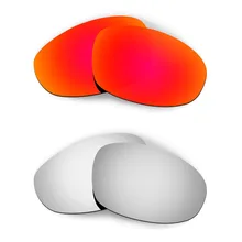 HKUCO для Juliet солнцезащитные очки поляризованные Сменные линзы красный/серебристый 2 пары