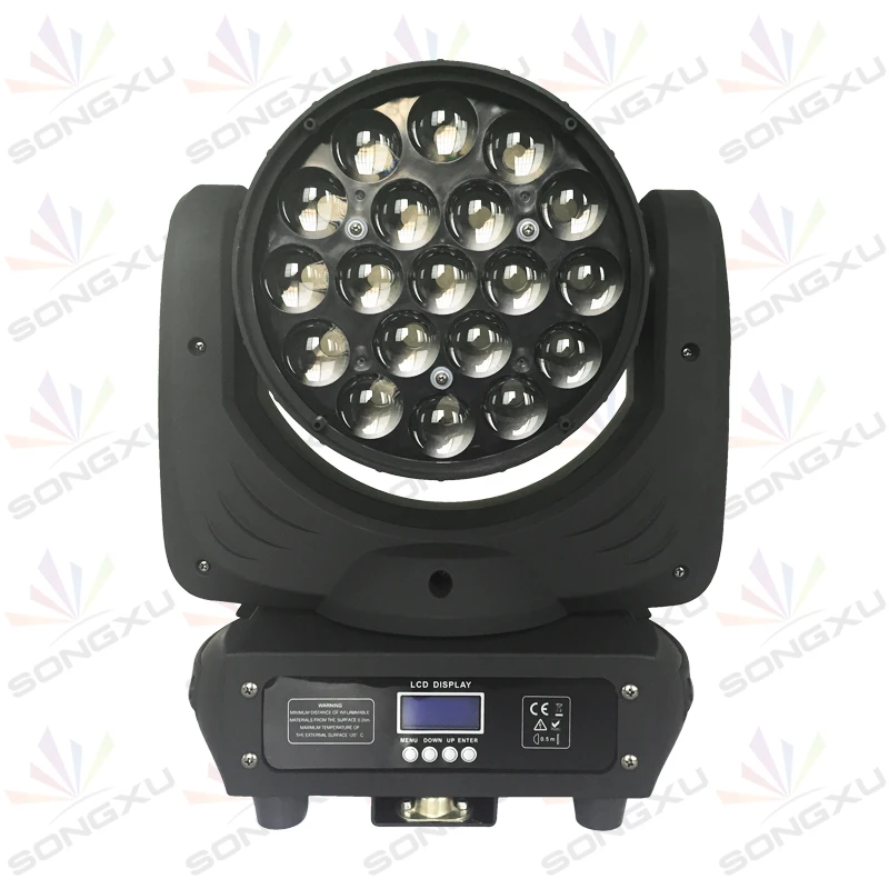 19x12 Вт стирка/зум Led RGBW 4in1 движущихся головного света с 16 DMX Каналы для